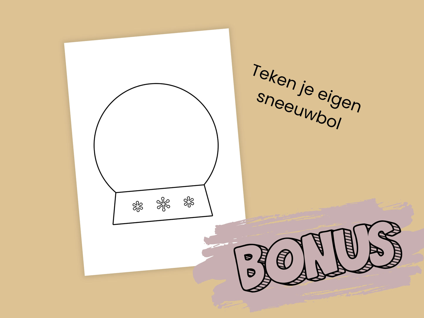 3D Papieren Sneeuwbollen Knutselkit | Printbare DIY Kerstdecoratie - 8 Verschillende Ontwerpen, A4 PDF om te Kleuren, Knippen, Vouwen en Lijmen