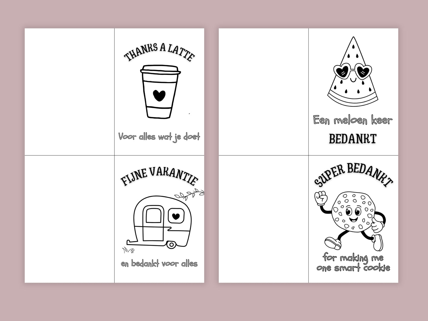 Bedankt juf/meester einde schooljaar printbare set, bedankje leerkracht, invulpagina krant, Kaartjes & Labels, A4, PDF, cool bedankje om te knutselen