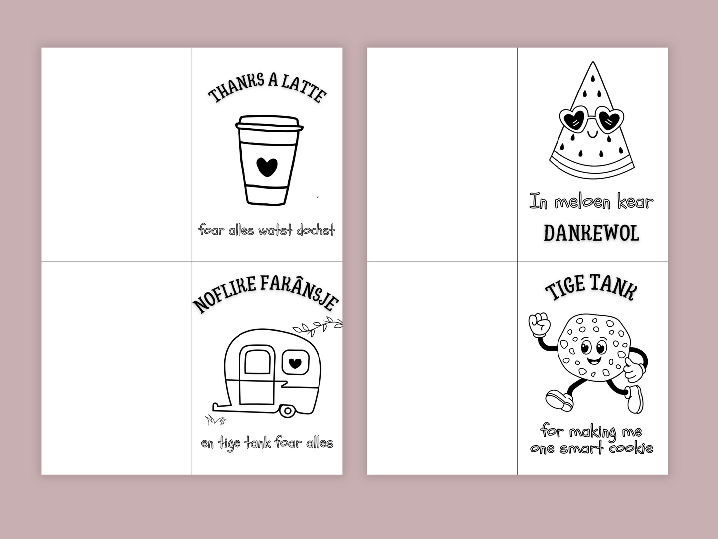 Tige tank juf/meester einde schooljaar printbare set, bedankje leerkracht, invulpagina krant, Kaartjes & Labels, A4, PDF, cool bedankje om te knutselen - Friese Versie