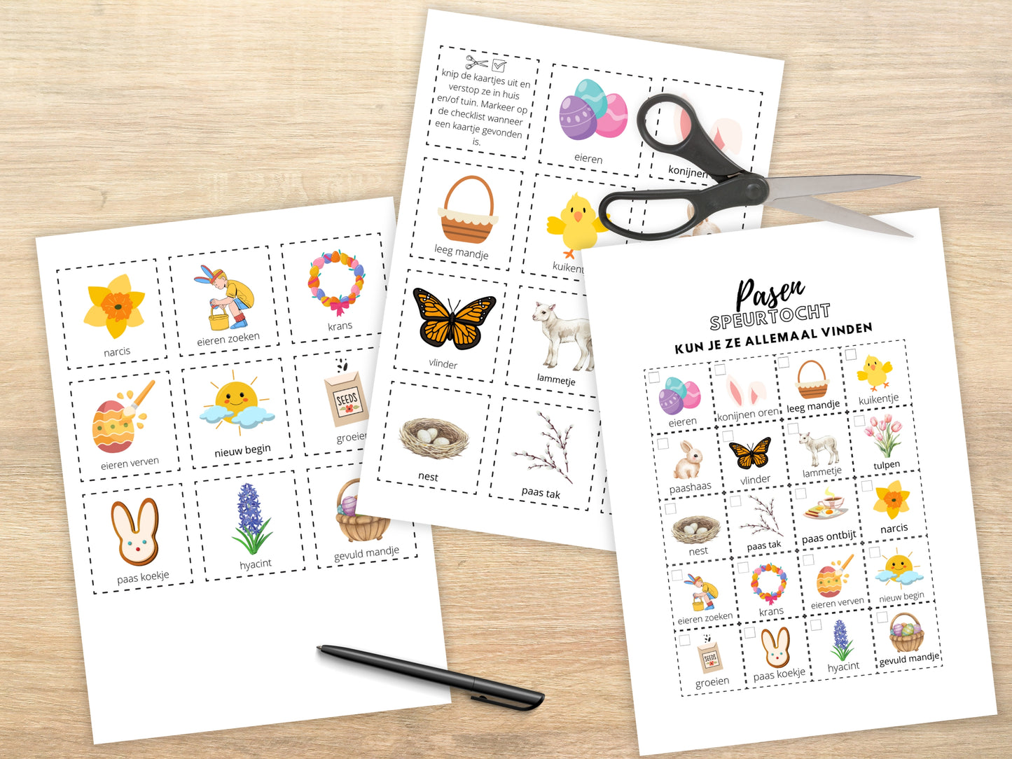 Printbare Paas Speurtocht, Leuke Paasactiviteit voor Thuis, Leuke Zoektocht voor Binnen & Buiten, Zoek & Vind Spel