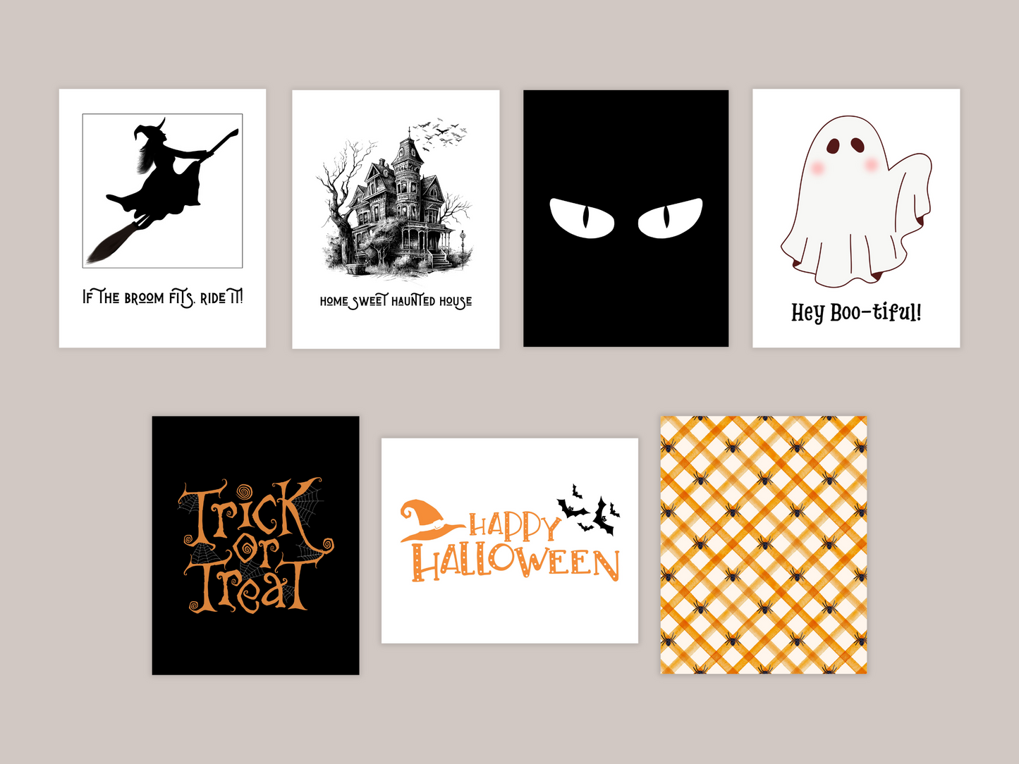 Halloween printables set, 15 sfeervolle muurposters voor Halloween