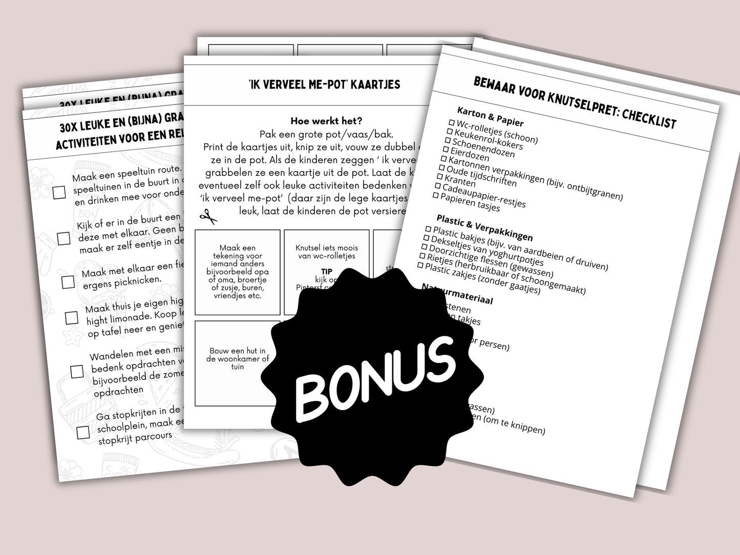 Zomeractiviteitenboek voor kinderen + bonus ‘Ik verveel me-pot’ & gratis uitjes checklist | Creatieve printable voor een relaxte gezinszomer