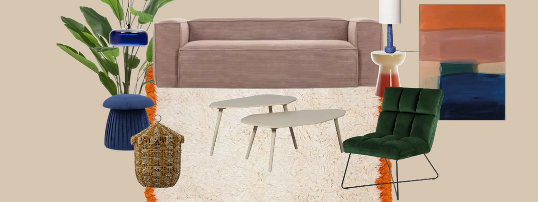 Kleurrijk wonen met roze, groen, blauw en oranje