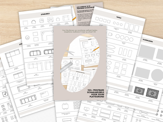 150+ Schaalmeubels 1:50 voor Plattegrond