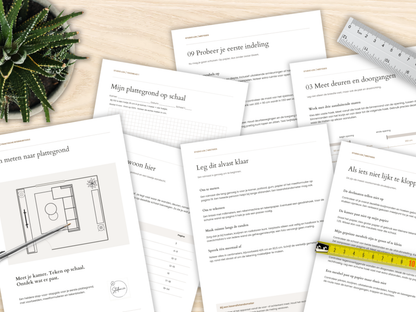 Meetgids woonkamer – ruimte opmeten voor een plattegrond | Printbare PDF