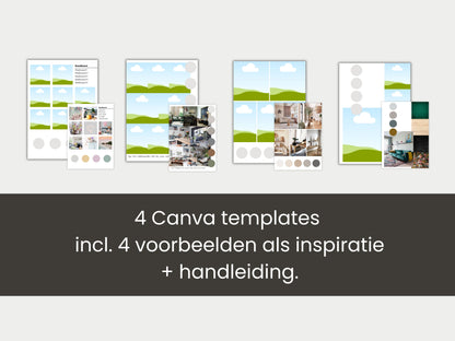 Canva Moodboard Templates voor Interieur en Visionboards | Inclusief Voorbeelden en Makkelijke Handleiding