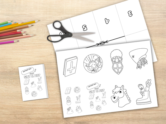 Sinterklaas kleurplaat printable