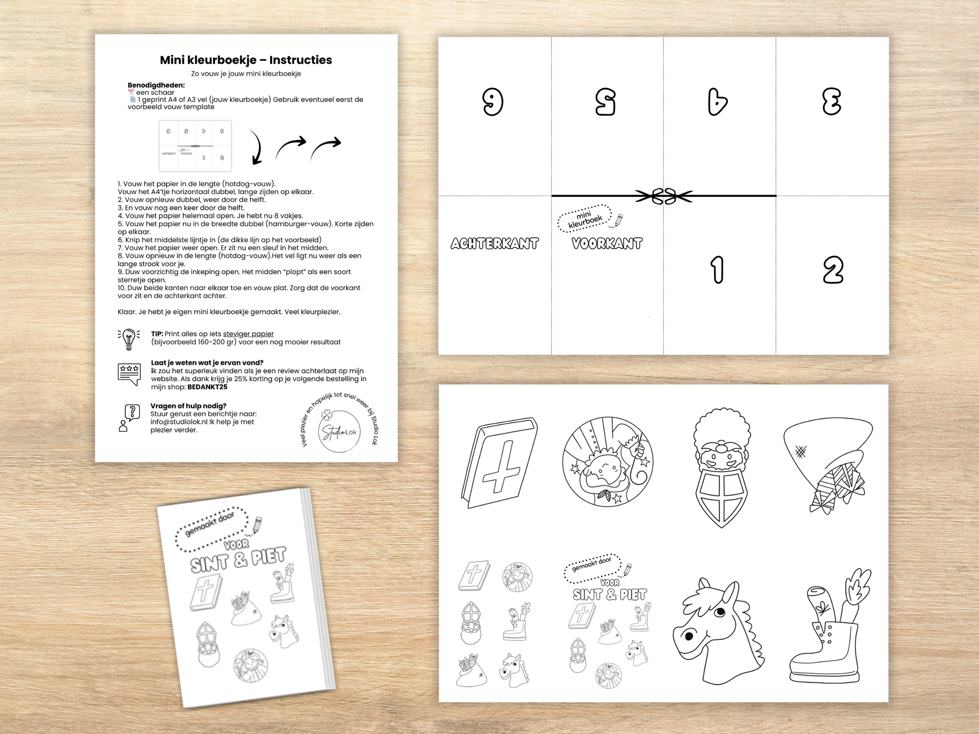 Sinterklaas knutselen printbaar