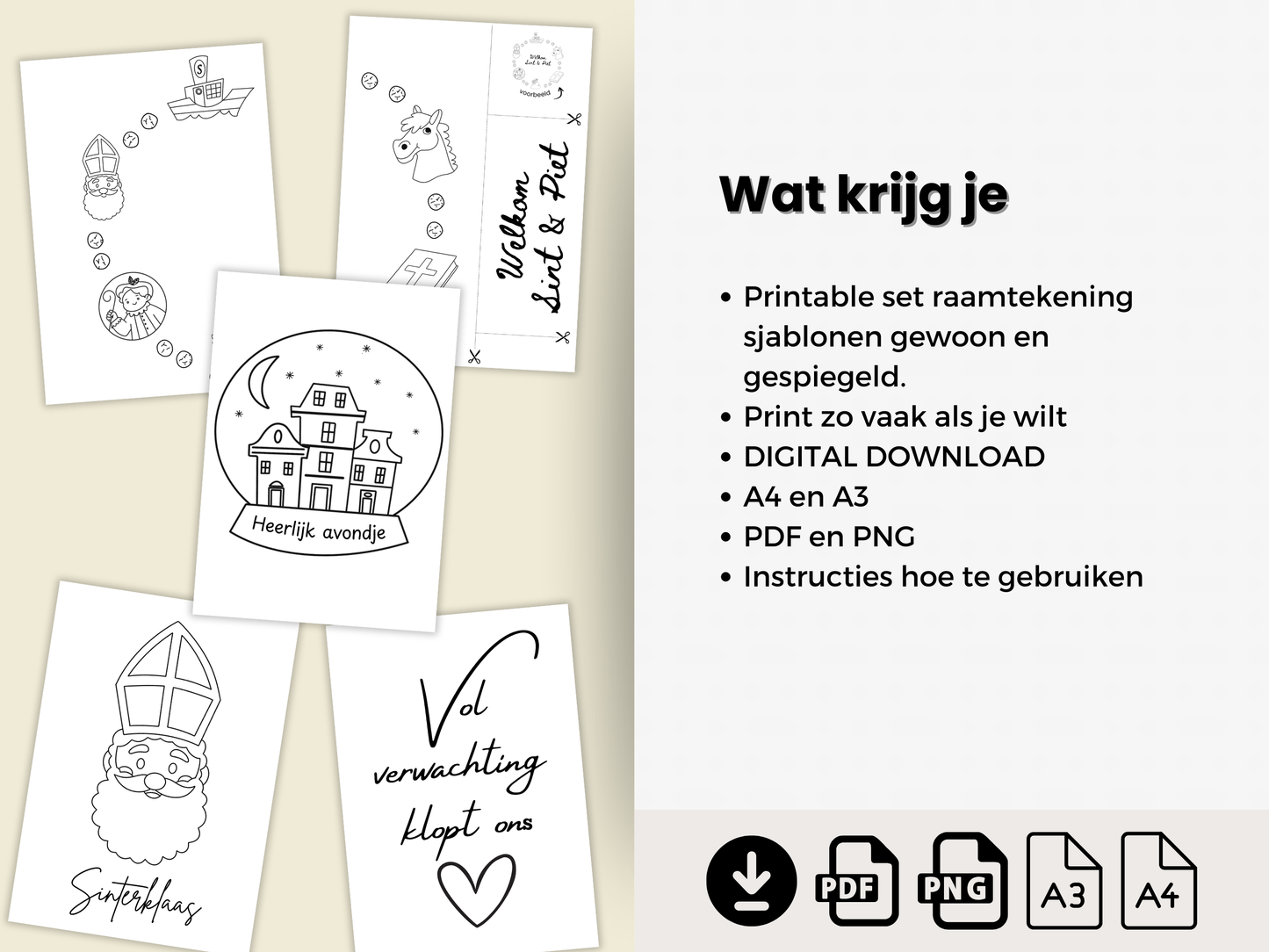 sint en piet decoratie voor in huis