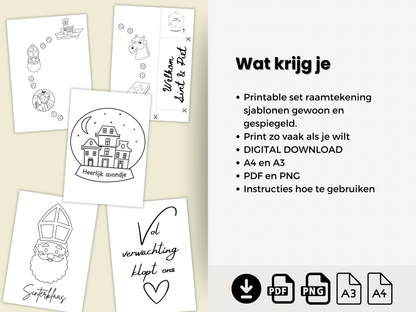 sint en piet decoratie voor in huis