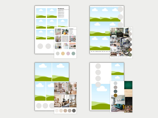 Canva Moodboard Templates voor Interieur en Visionboards | Inclusief Voorbeelden en Makkelijke Handleiding