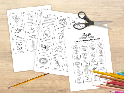 Printbare Paas Speurtocht, Leuke Paasactiviteit voor Thuis, Leuke Zoektocht voor Binnen & Buiten, Zoek & Vind Spel