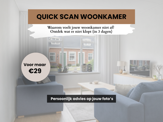 Quick Scan Woonkamer, Persoonlijk Interieuradvies op jouw foto’s