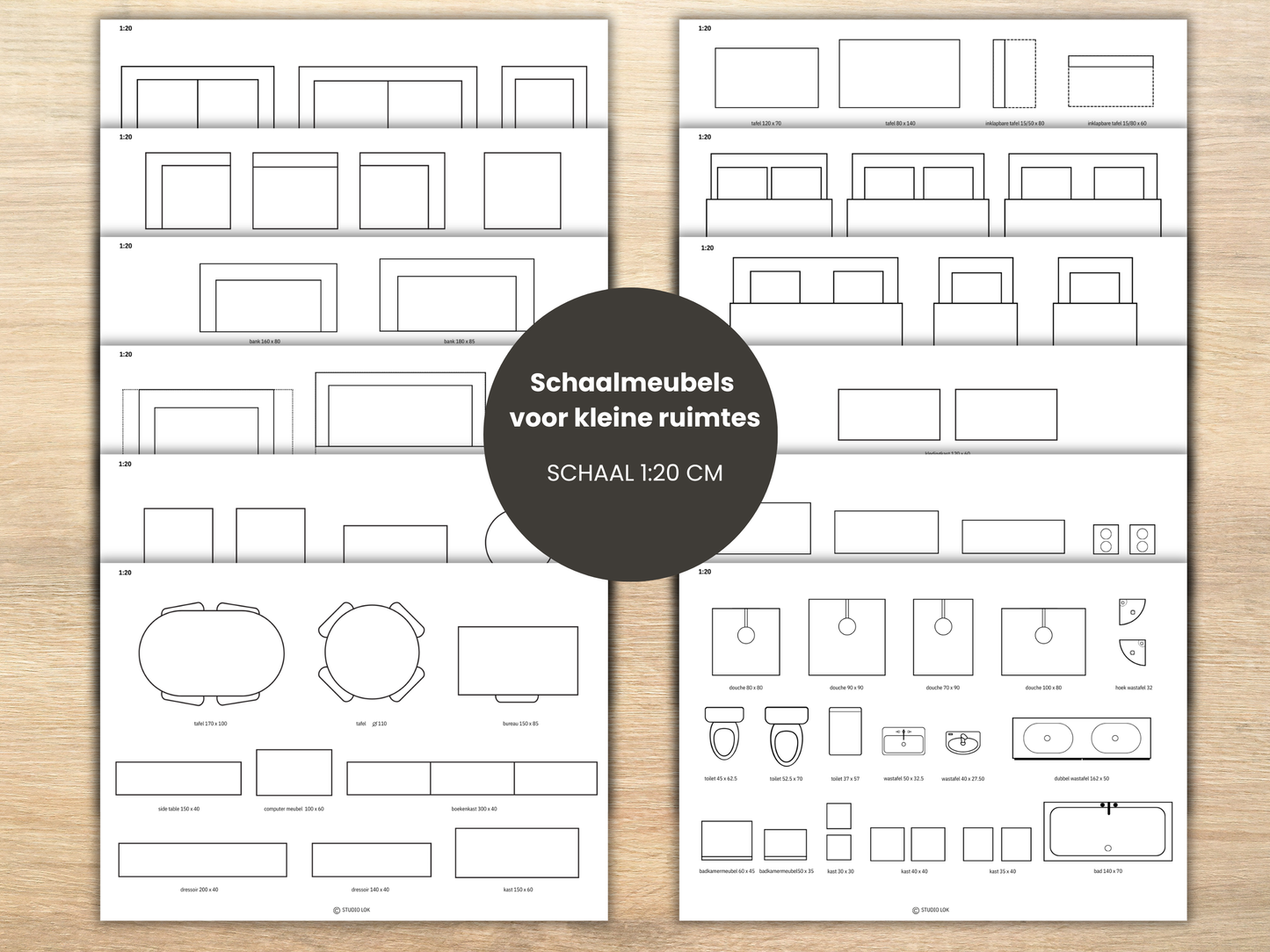 schaalmeubels 1 op 20 cm