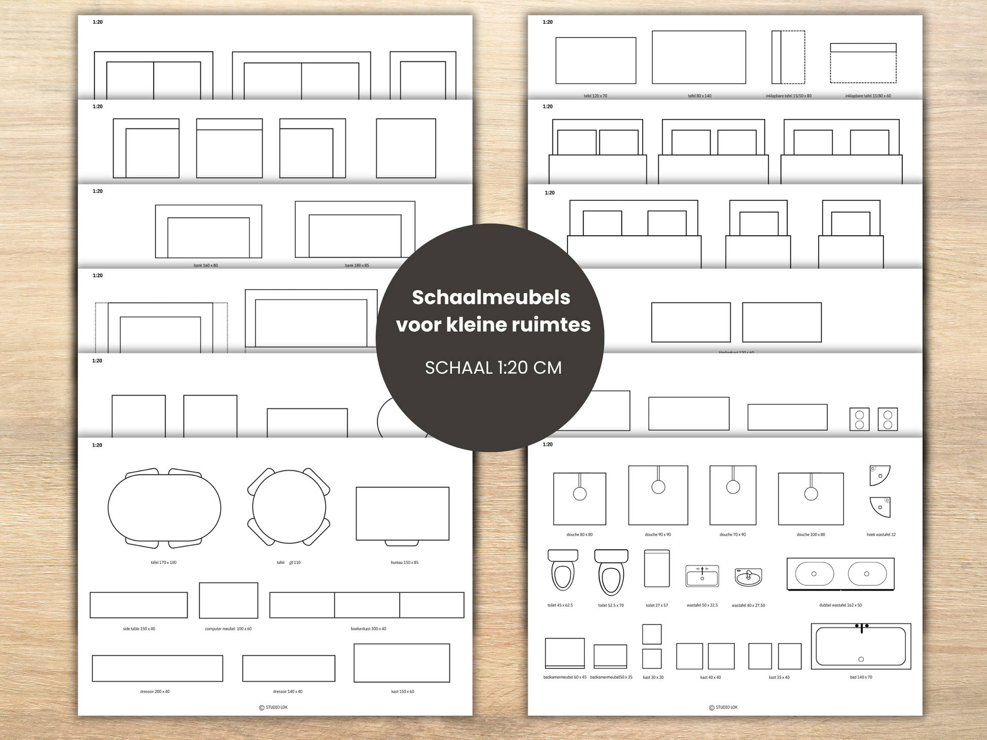 schaalmeubels 1 op 20 cm