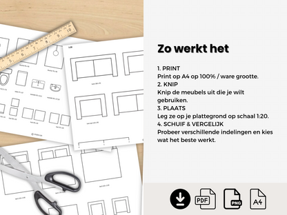Printbare Schaalmeubels 1:20 – Kleine Ruimtes & Compact Wonen
