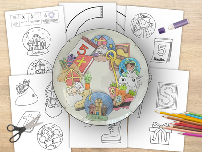 sinterklaas krans knutselen