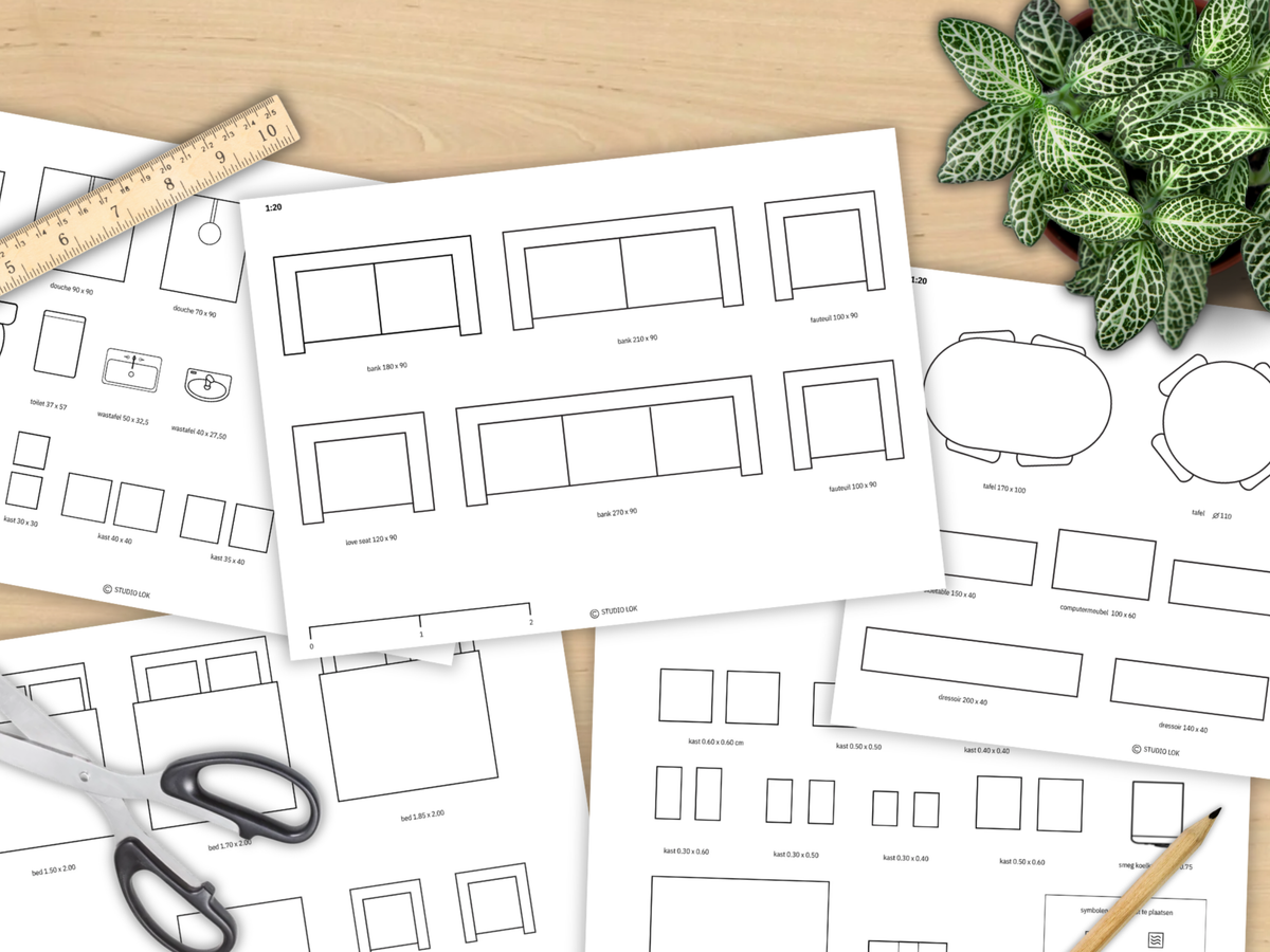 Printbare Schaalmeubels 1:20 – Kleine Ruimtes & Compact Wonen