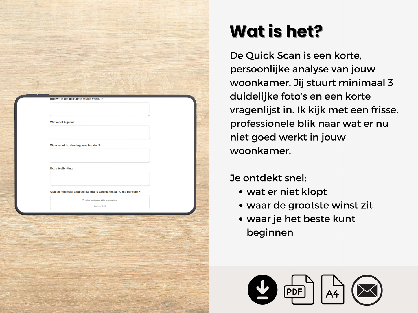 Quick Scan Woonkamer, Persoonlijk Interieuradvies op jouw foto’s