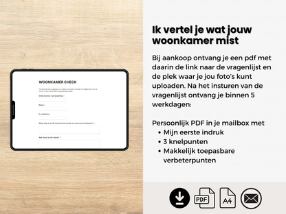 Woonkamer Check | Persoonlijk Interieuradvies op Foto’s